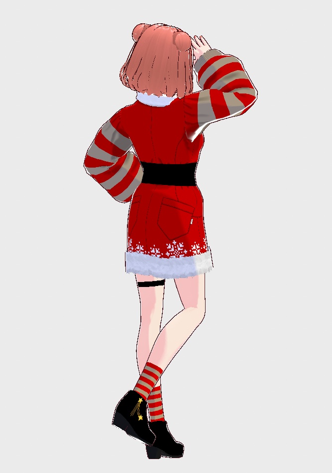 ■Vroid■2022Xmas'ワンピース・ミニスカートセット