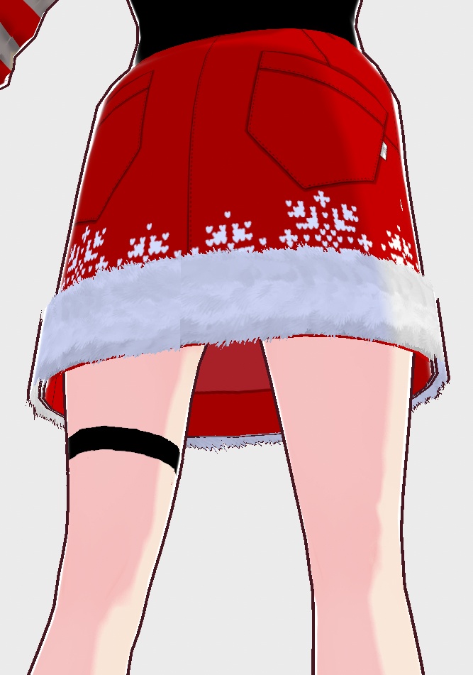 ■Vroid■2022Xmas'ワンピース・ミニスカートセット