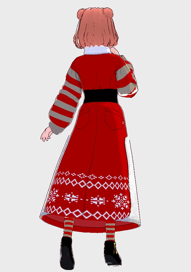 ■Vroid■2022Xmas'ワンピース・ロングスカートセット