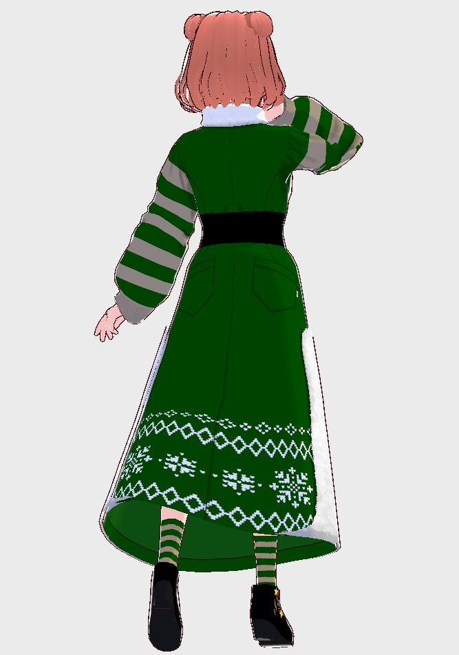 ■Vroid■2022Xmas'ワンピース・ロングスカートセット