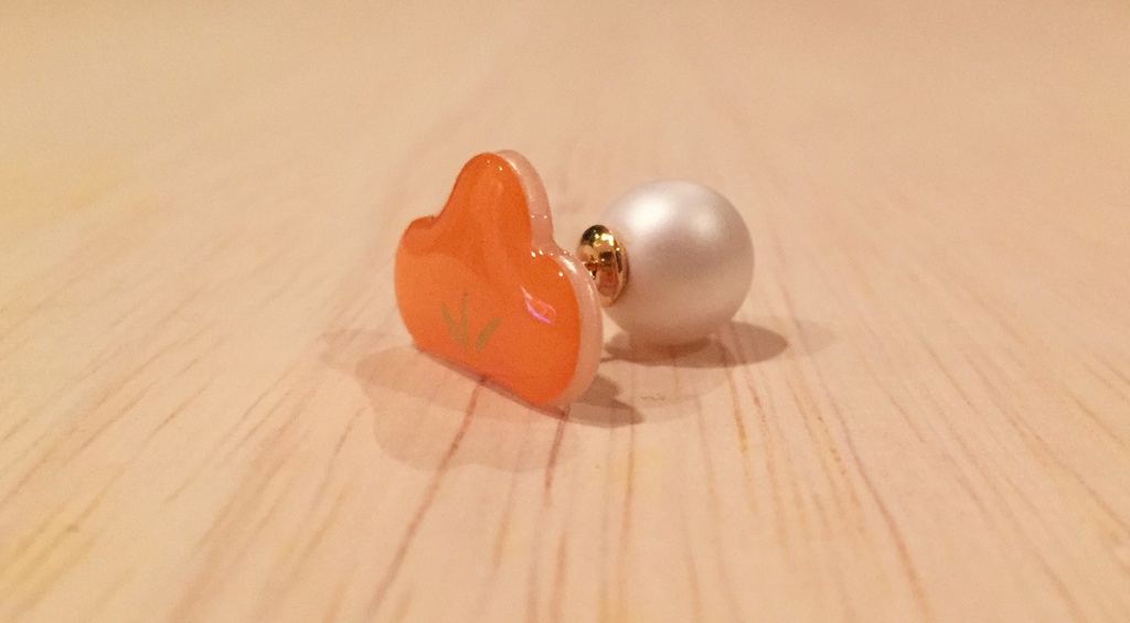 《売り切れ》おそ松さん/松のパールキャッチピアス【金属】