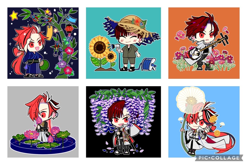 高杉晋作と花々