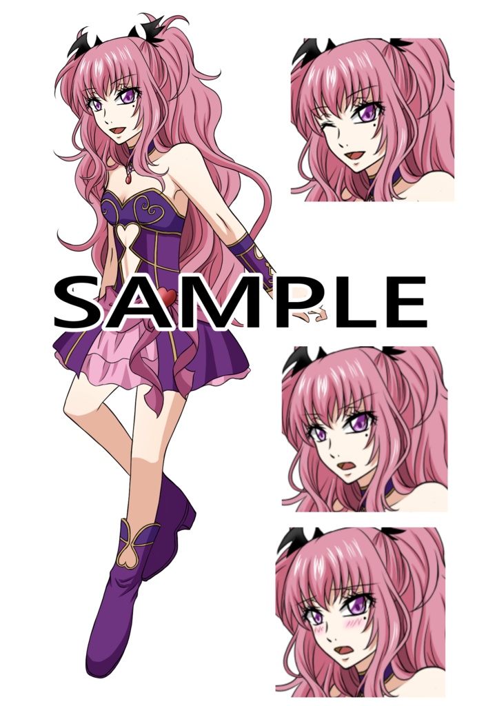 小悪魔な女の子　素材