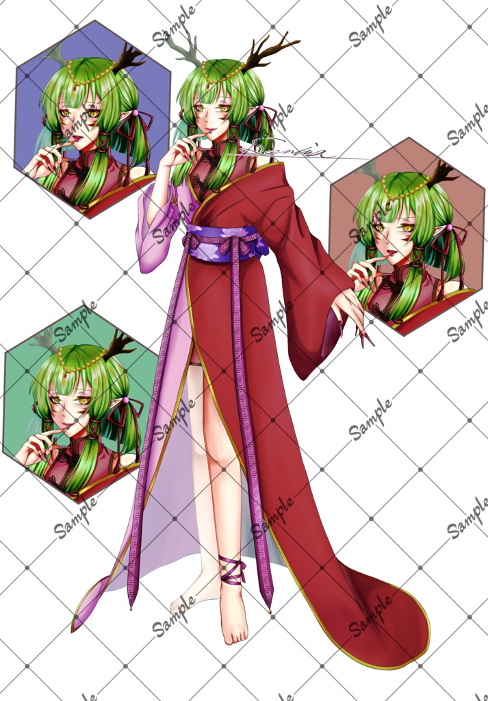 蘭華(ランホア)　立ち絵セット