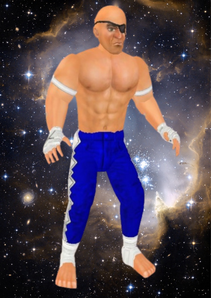 Sagat of Street Fighter Digital Artwork