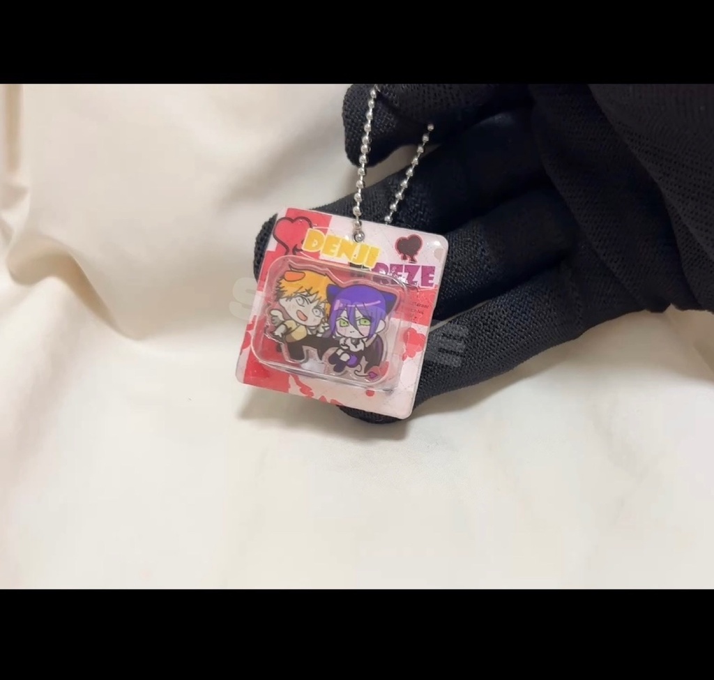 ※9/20 13:00-在庫追加※【デンレゼ】天使と悪魔なデンレゼブリスター風キーホルダー(ハンドメイド品)