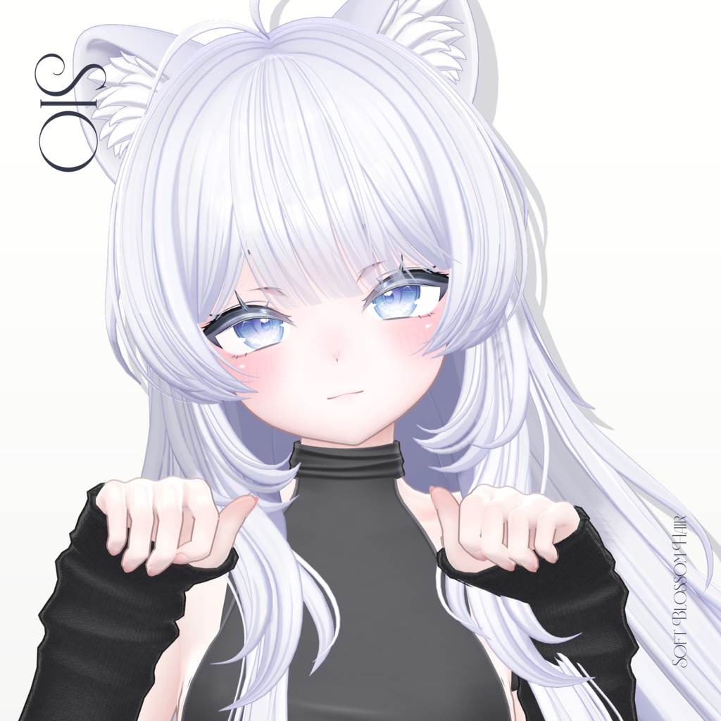 【VRC Hair】Soft Blossom Hair 【7 avatars】