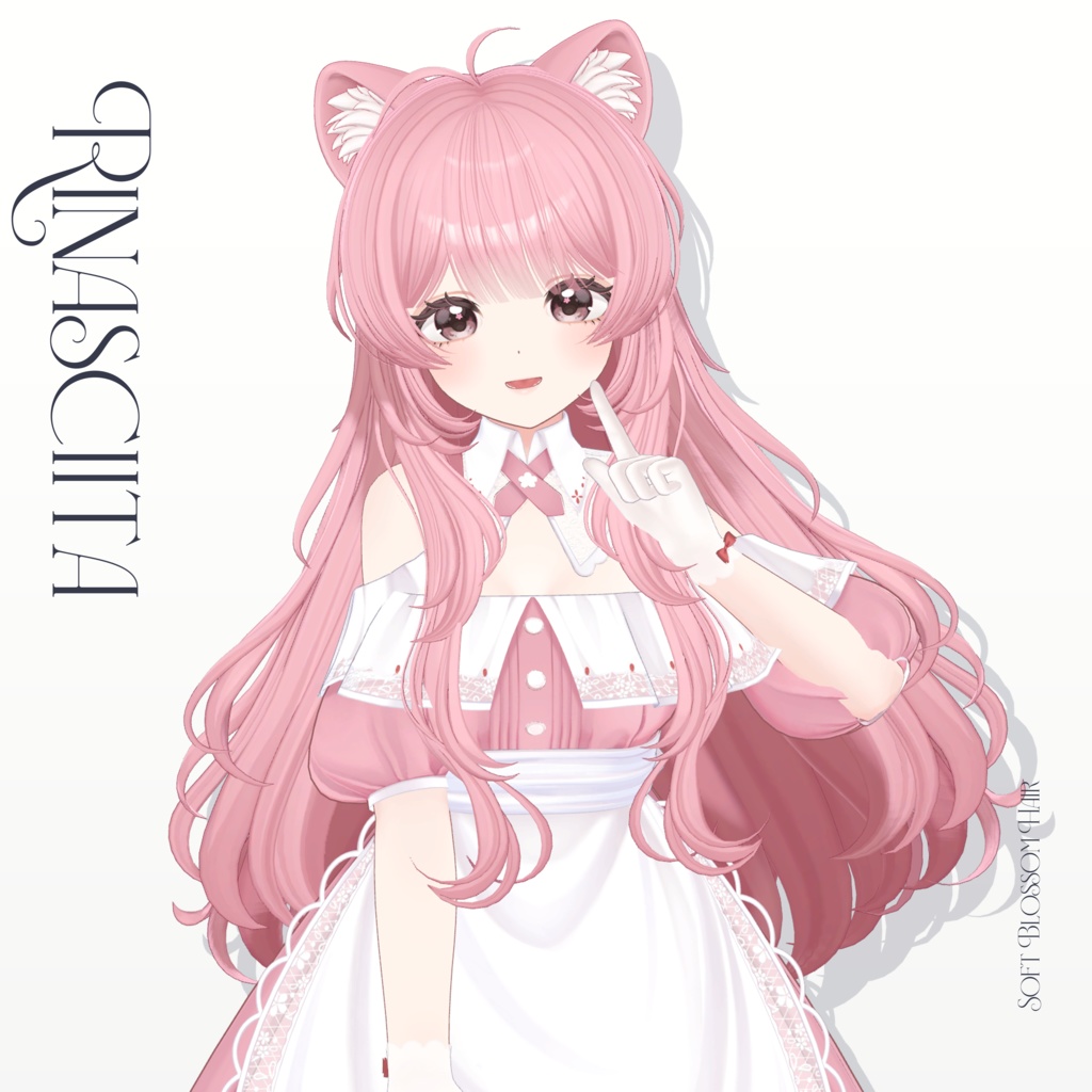 【VRC Hair】Soft Blossom Hair 【7 avatars】