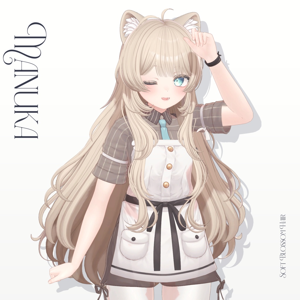 【VRC Hair】Soft Blossom Hair 【7 avatars】