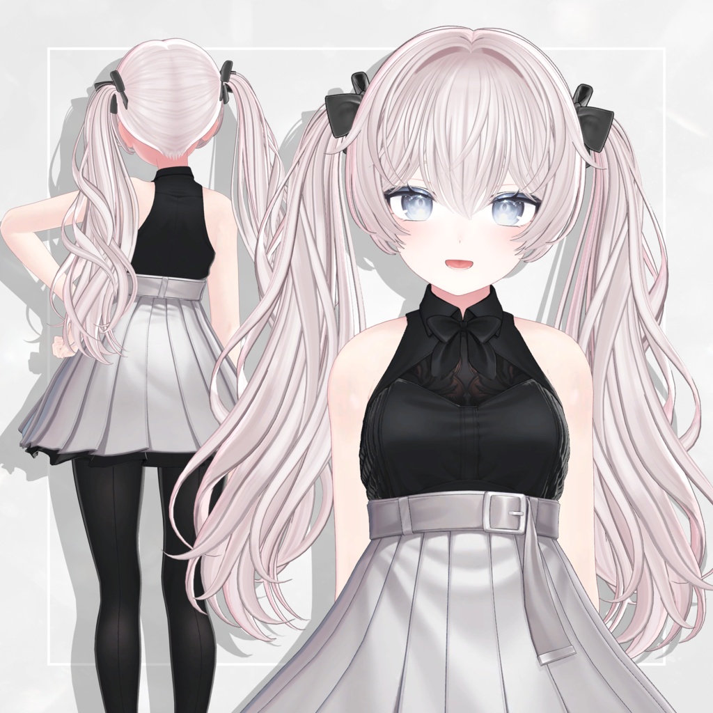 🎀SALE🎀【9 avatars】TwinTail Hair 【VRC Hair】