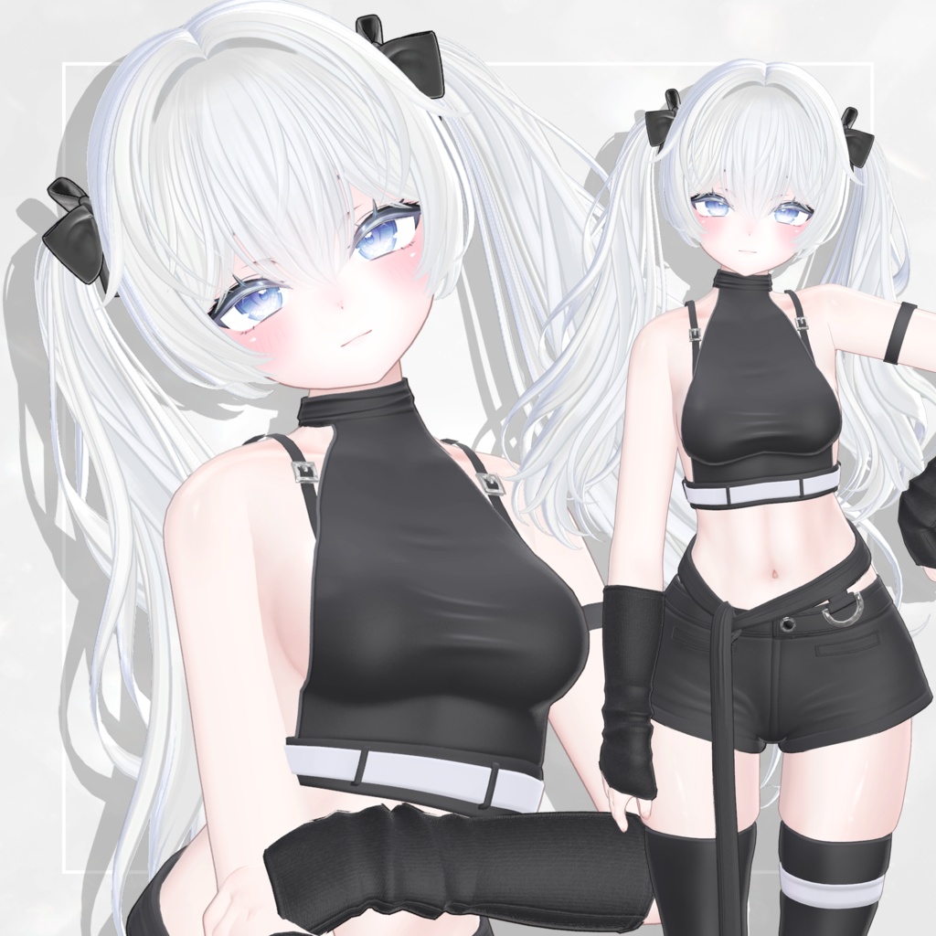 🎀SALE🎀【9 avatars】TwinTail Hair 【VRC Hair】