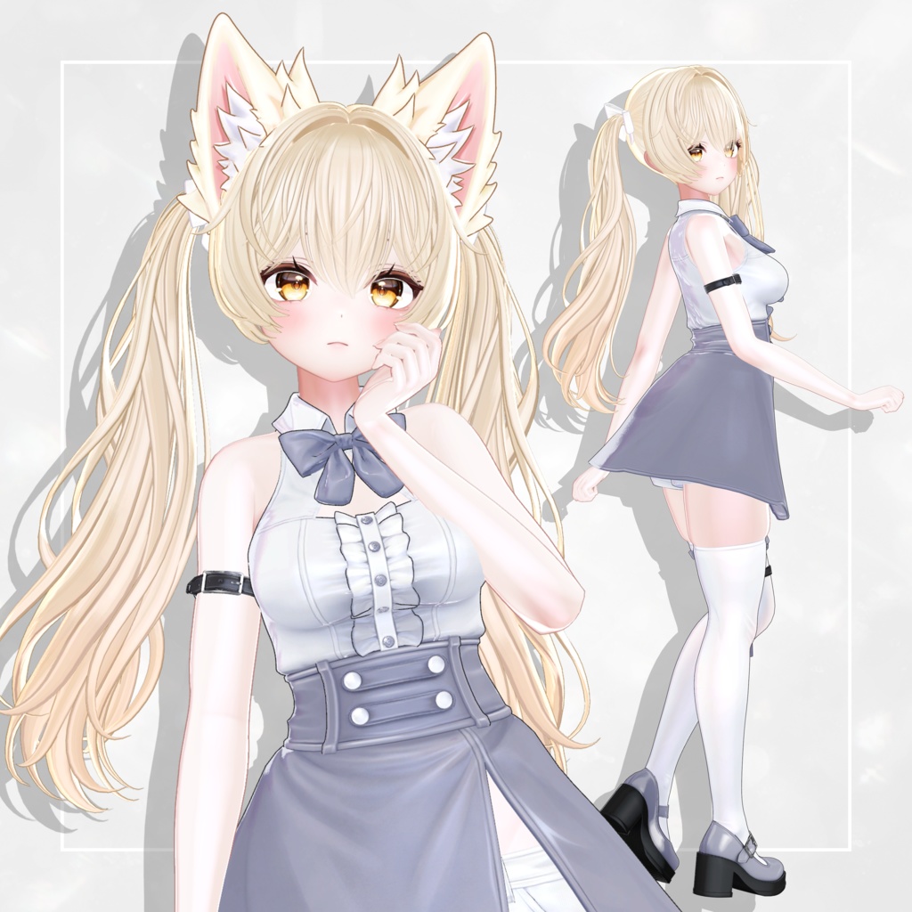 🎀SALE🎀【9 avatars】TwinTail Hair 【VRC Hair】
