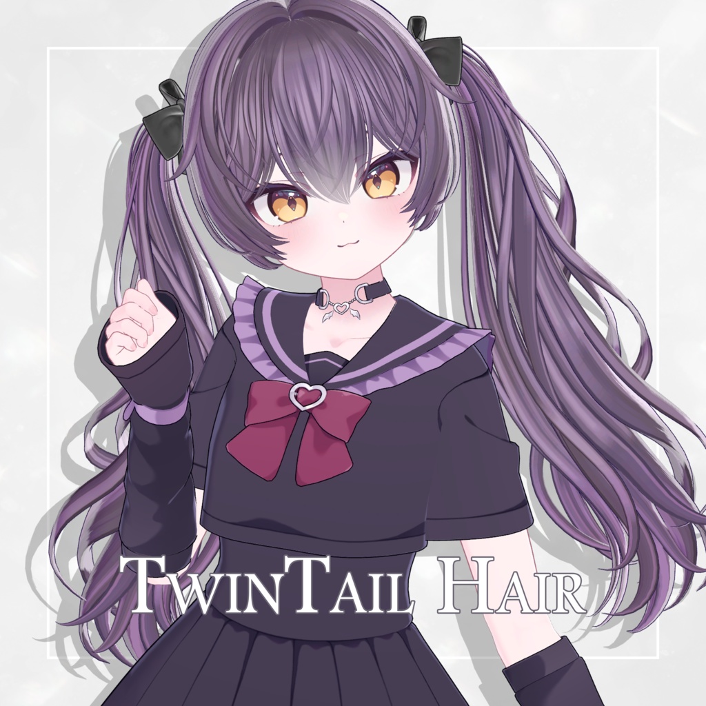 🎀SALE🎀【9 avatars】TwinTail Hair 【VRC Hair】