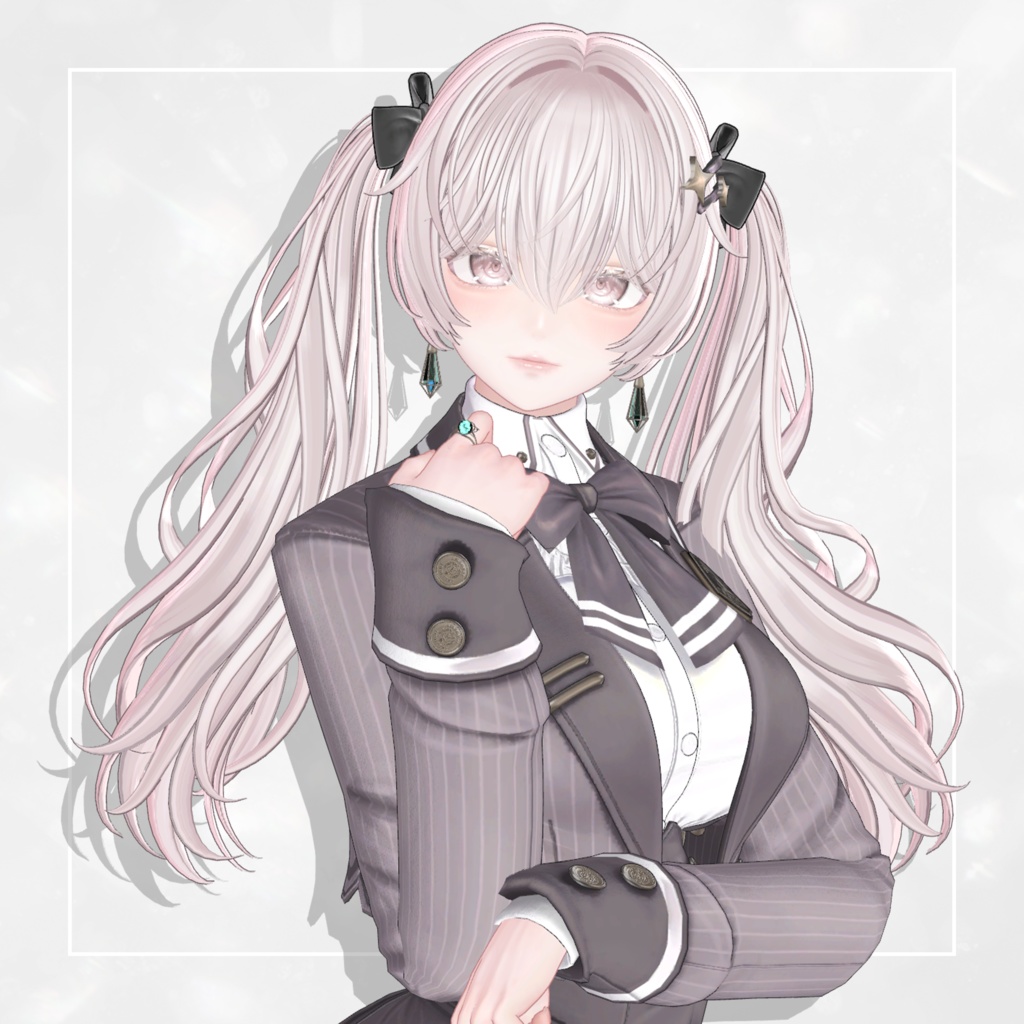 🎀SALE🎀【9 avatars】TwinTail Hair 【VRC Hair】