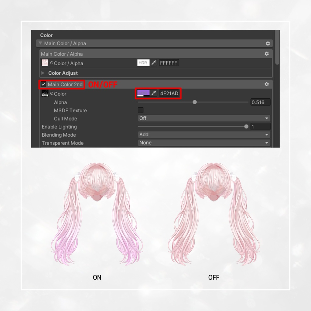 🎀SALE🎀【9 avatars】TwinTail Hair 【VRC Hair】