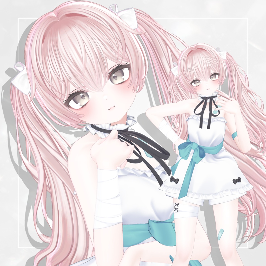 🎀SALE🎀【9 avatars】TwinTail Hair 【VRC Hair】