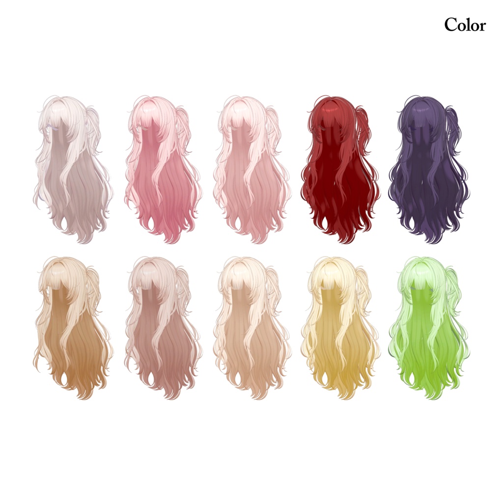 🎉SALE🎉【VRC Hair】Floria Hair【9 Avatars】