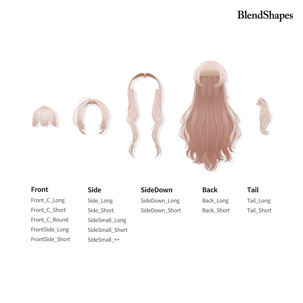 🎉SALE🎉【VRC Hair】Floria Hair【9 Avatars】