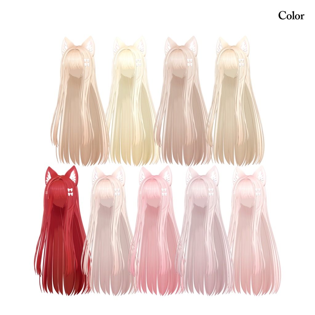 🎉SALE🎉【VRC Hair】Serena Hair【9 Avatars】