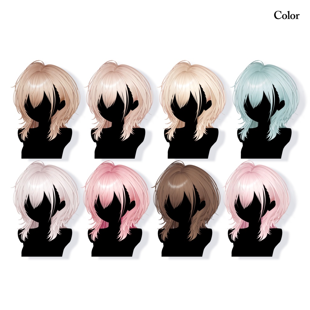 🎀SALE🎀【VRC Hair】WolfCut【9 Avatars】