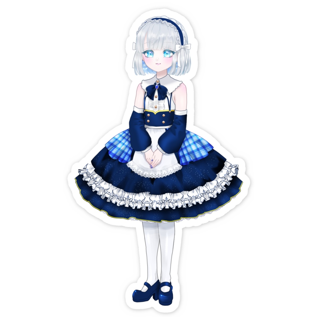 吐息小雪ステッカー(メイド服)