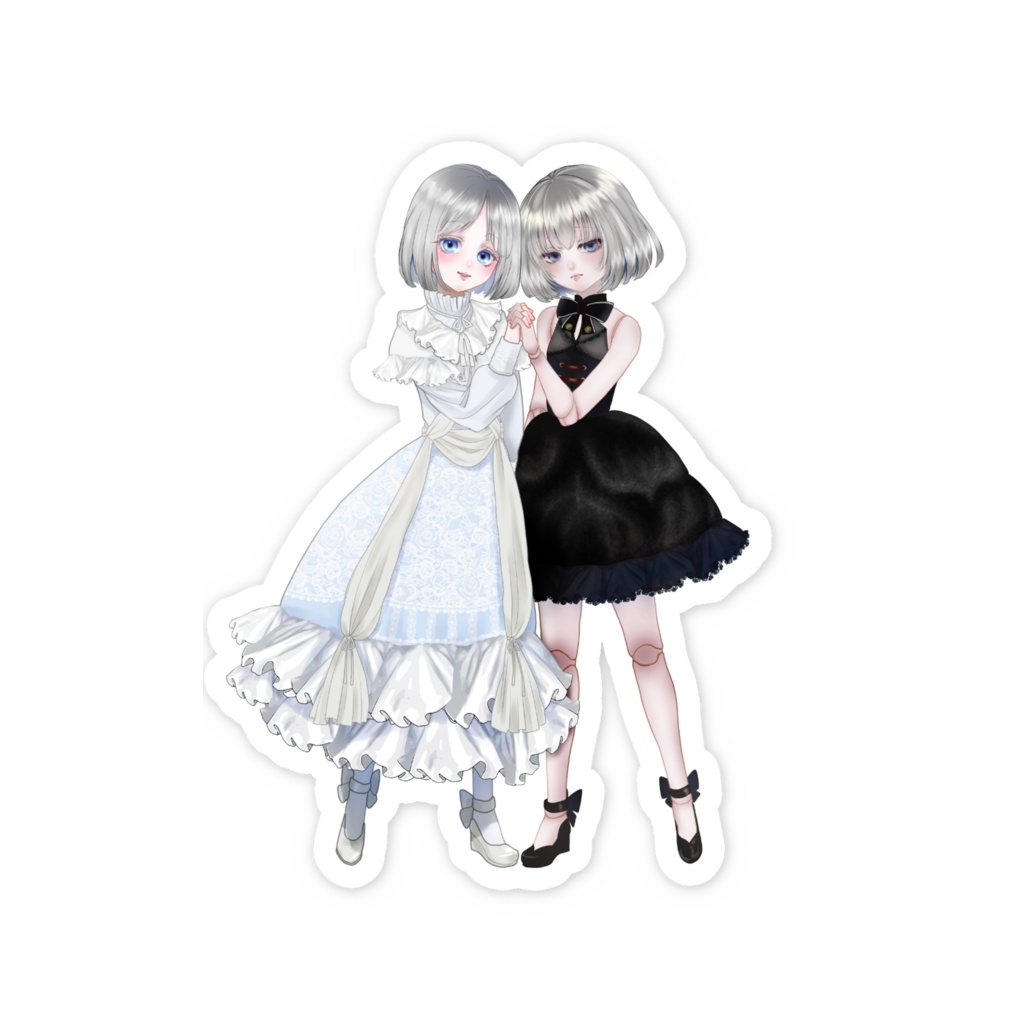 夢小雪乙女ステッカー