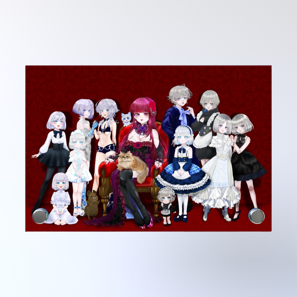 小雪&深雪野薔薇様 家族写真 アクリルフォトパネル