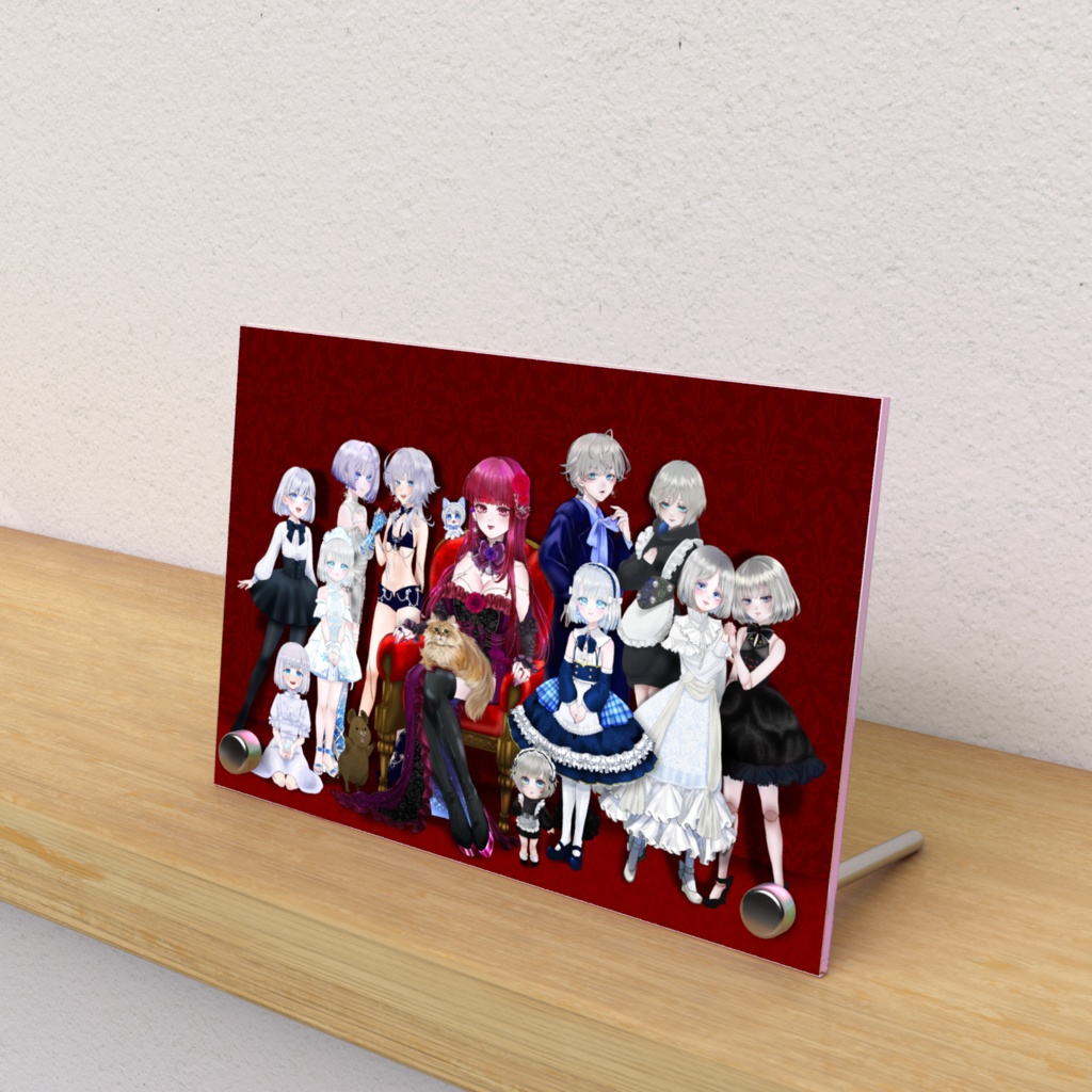 小雪＆深雪野薔薇様 家族写真 アクリルフォトパネル