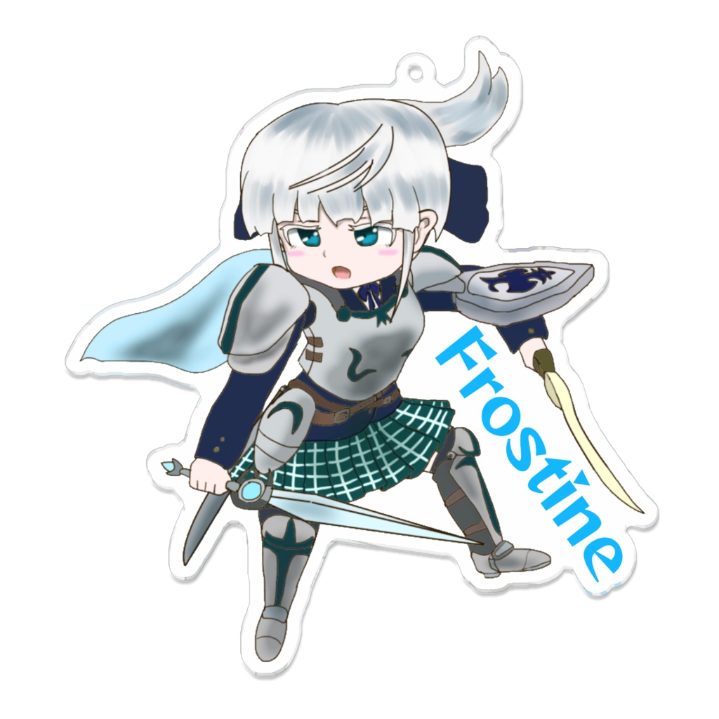 【オリジナル】少女騎士　フロスティーン　アクリルキーホルダー