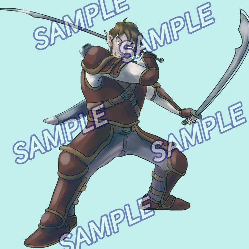 【モブ兵士・モンスター等】 公開中 ファンタジー風立ち絵素材集Ver2 50体+