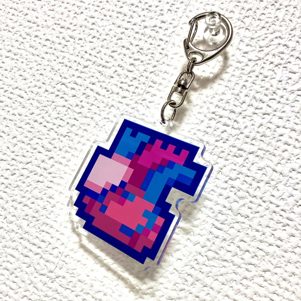 心臓アクリルキーホルダー