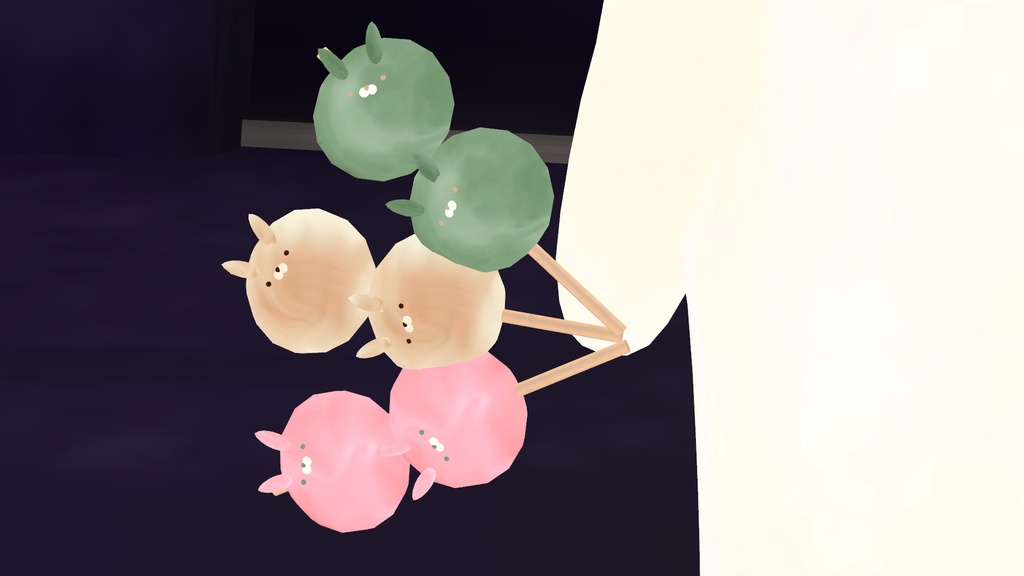 【VRChat想定】うさぎのお団子5種セット