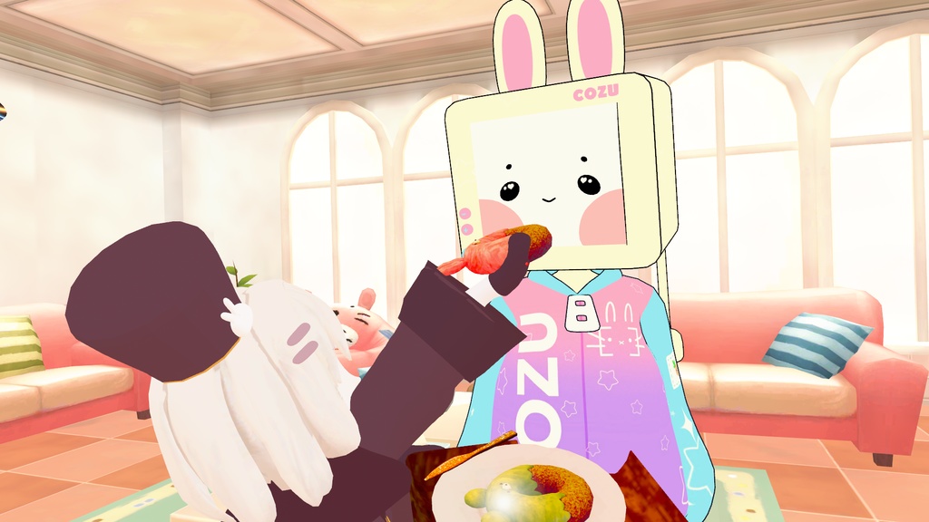 【VRChat想定】つかんで食べれる!ゆるかわアニマルスイーツセット(全11点)【MA対応】