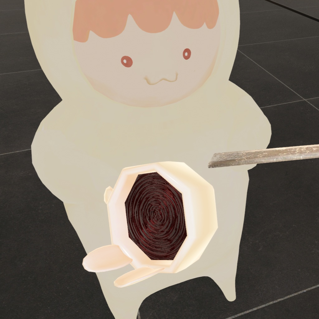 【VRChat想定】うさちゃんパンケーキセット + キーチェーンのおまけつき【全36点】