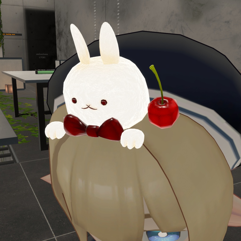 【VRChat想定】うさちゃんパンケーキセット + キーチェーンのおまけつき【全36点】