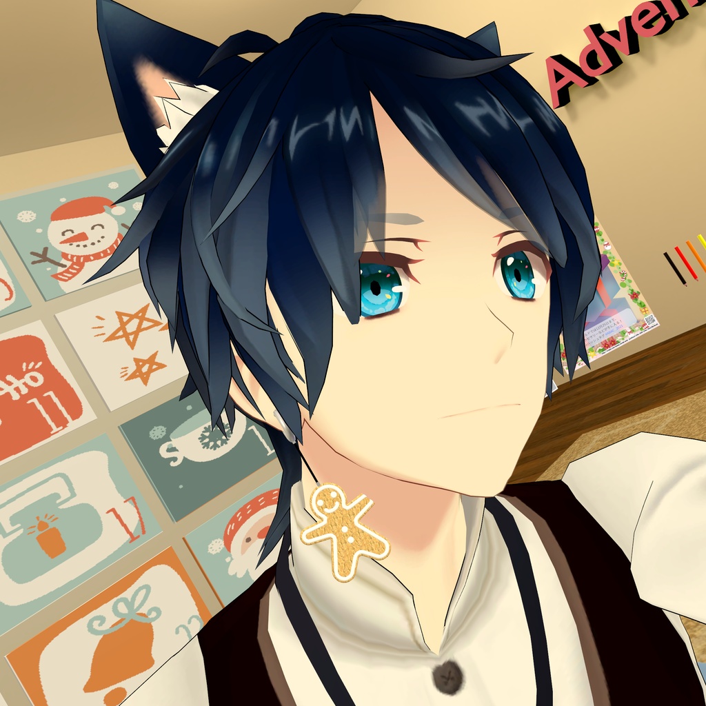 ジンジャーブレッドマン Advent Calendar 21 Day 2 無料配布 ポリゴンの裏側 Booth