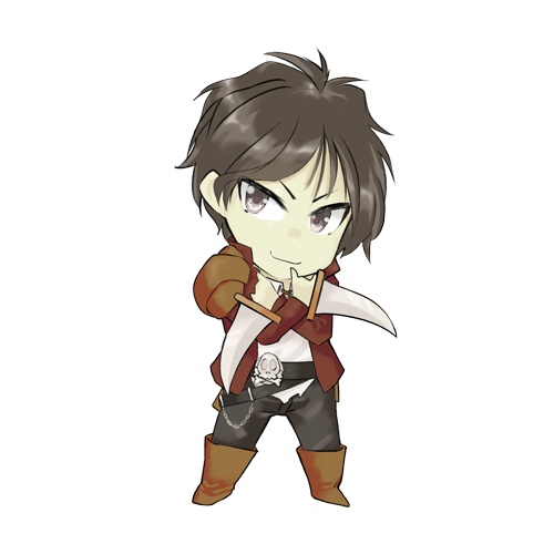 TRPG用ミニ立ち絵【軽戦士・男】