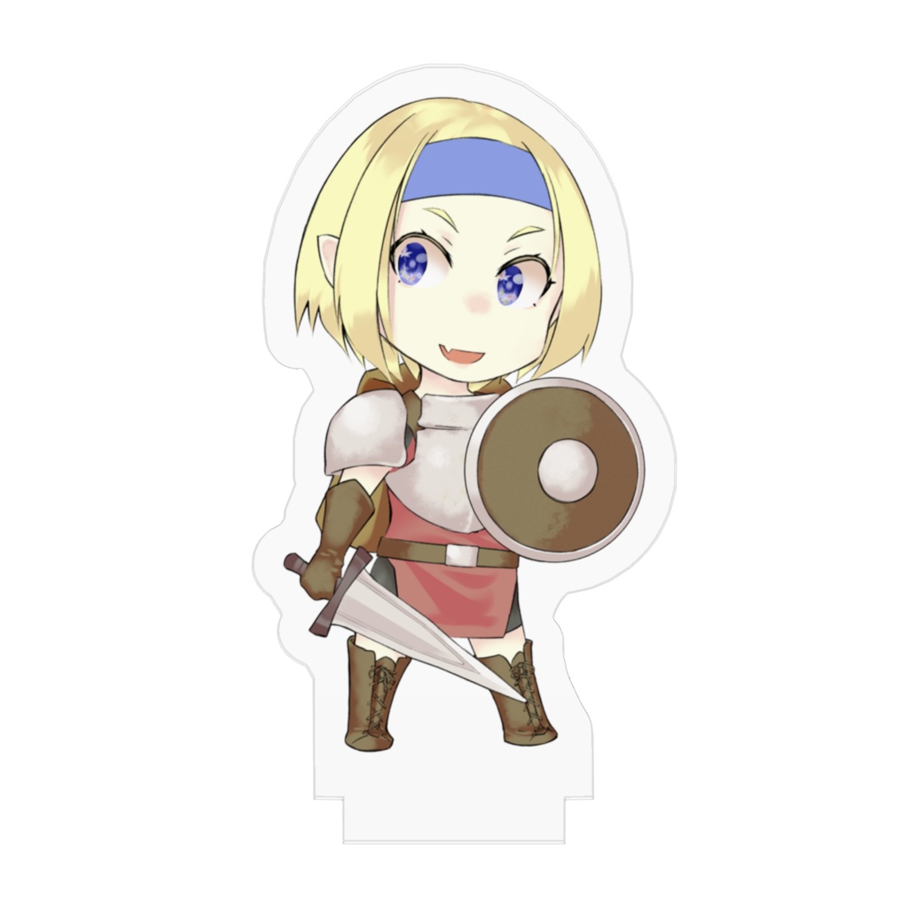 TRPGの駒として使えるちっちゃいアクリルフィギュア【戦士・女】