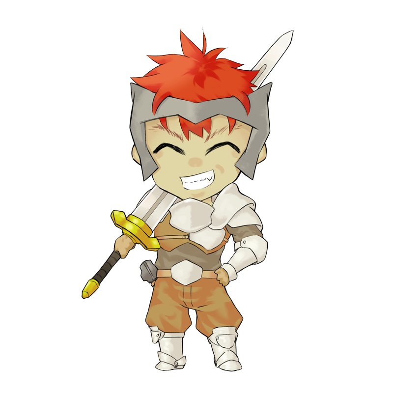 TRPG用ミニ立ち絵【戦士・男】