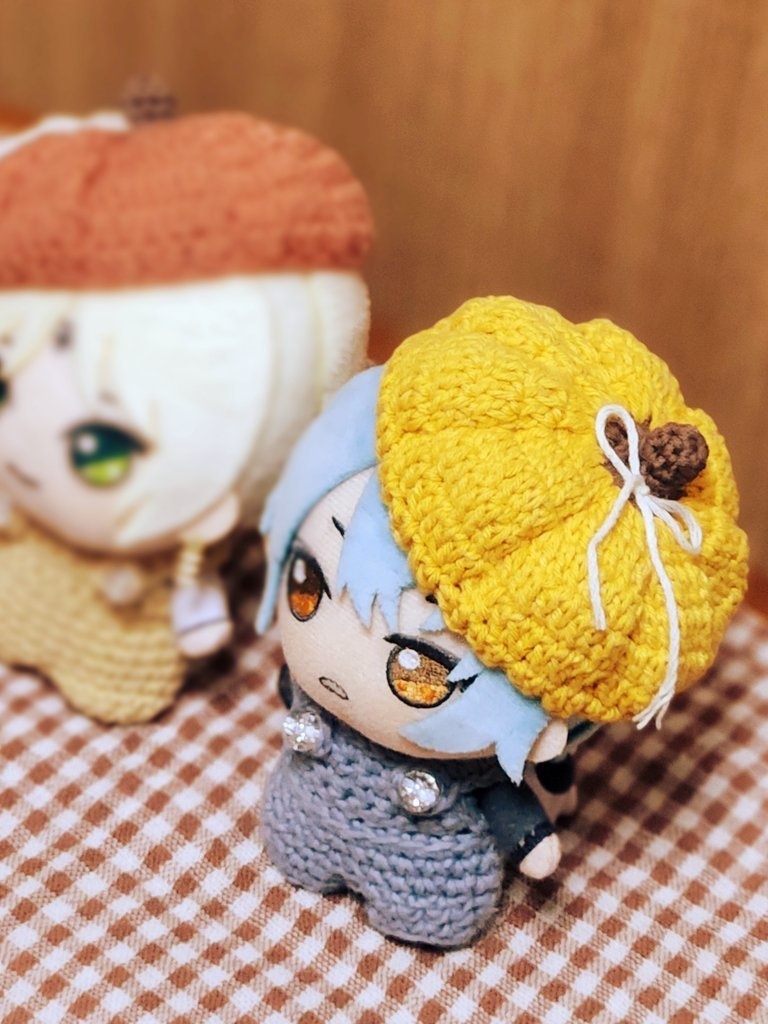 かぼちゃのベレー帽とおばけのポシェット