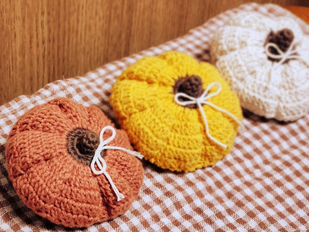 かぼちゃのベレー帽とおばけのポシェット