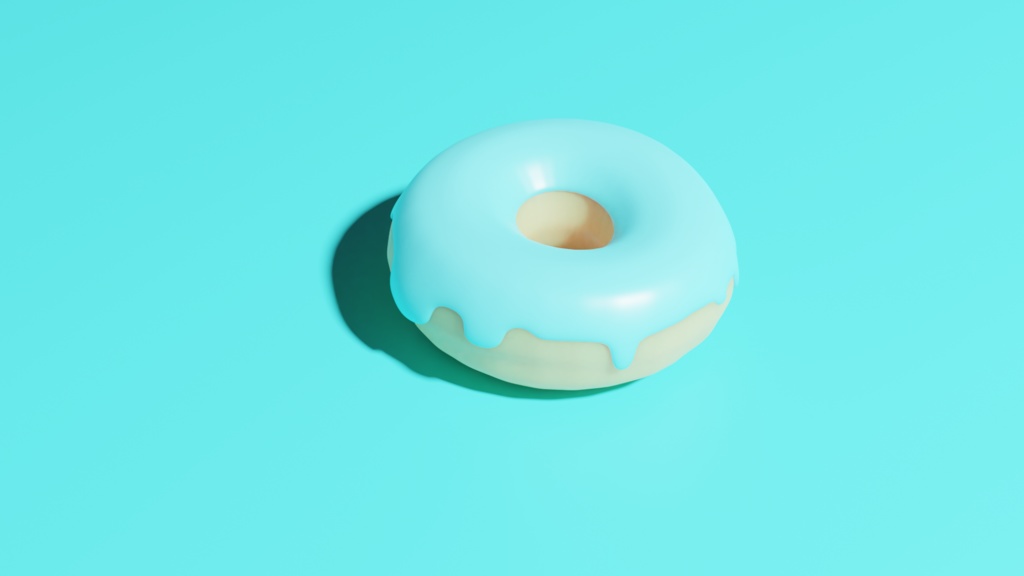 Blue Donut Picture