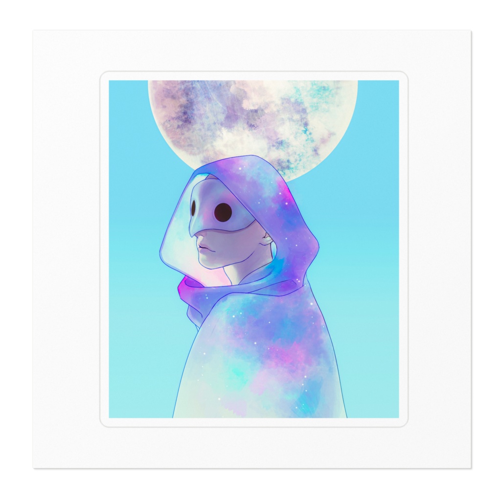 ステッカー_月の監視者