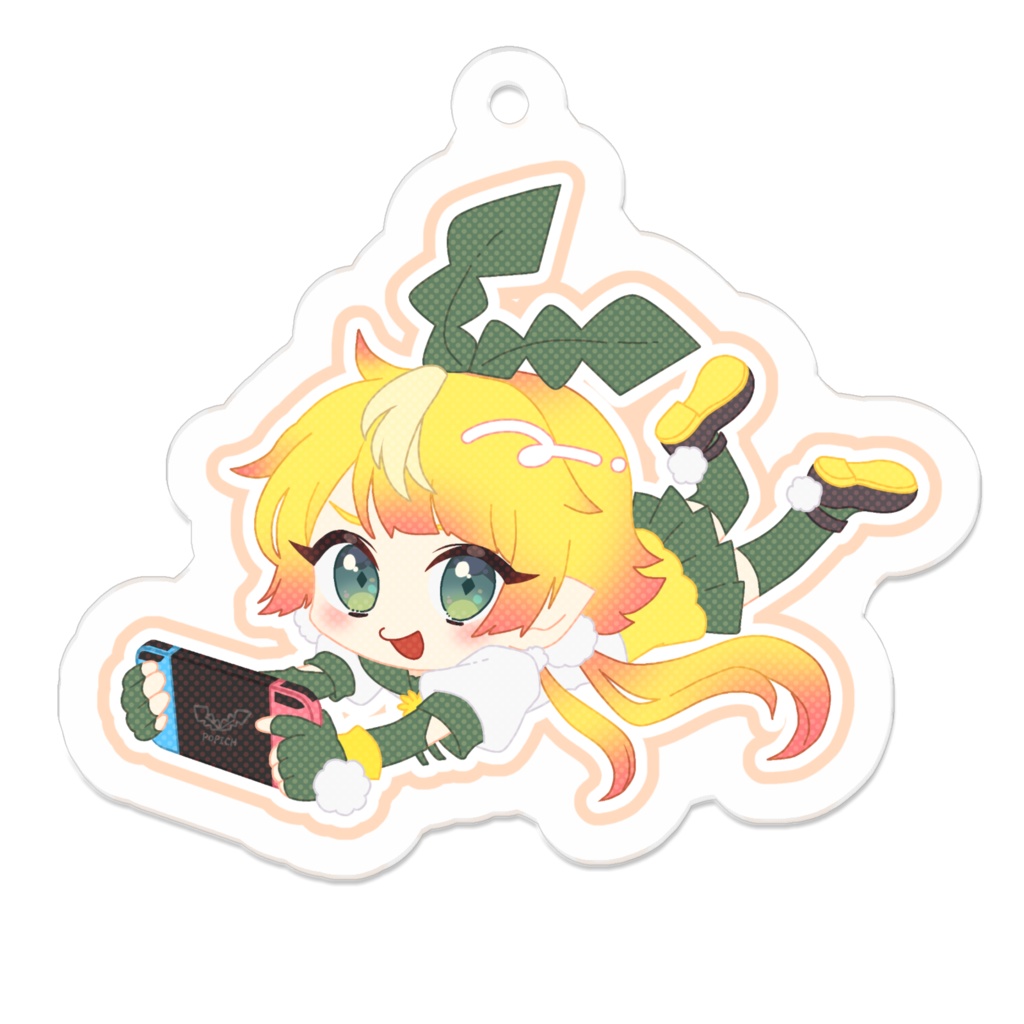 【3周年記念！】ゲーミングぽぴ！アクリルキーホルダー