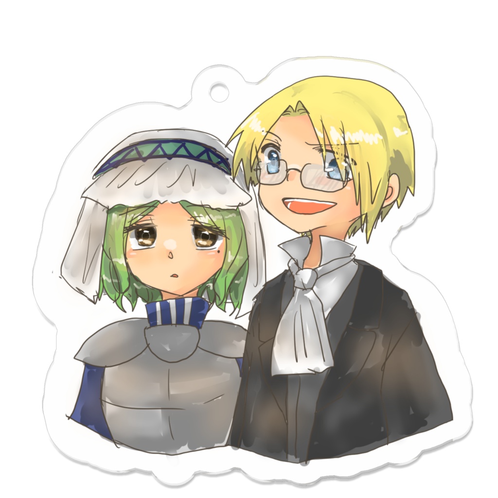 桃色竜シリーズアクキー(ダドリック&エミリーン)