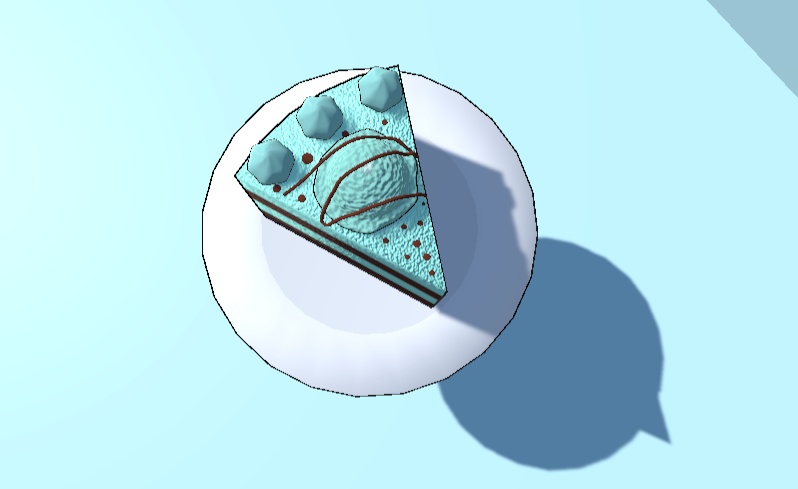 【無料】チョコミントケーキ(VRChat用3Dモデル)