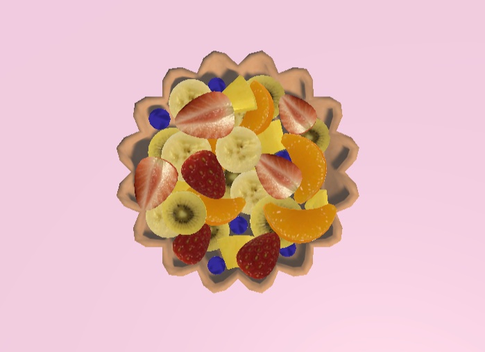 【無料】フルーツタルト(VRChat用3Dモデル)