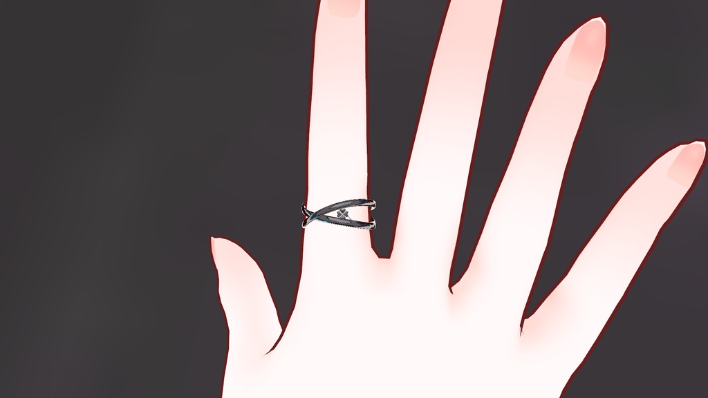 【無料】四つ葉のクローバーの指輪　Lucky Clover Ring(VRChat用3Dモデル)