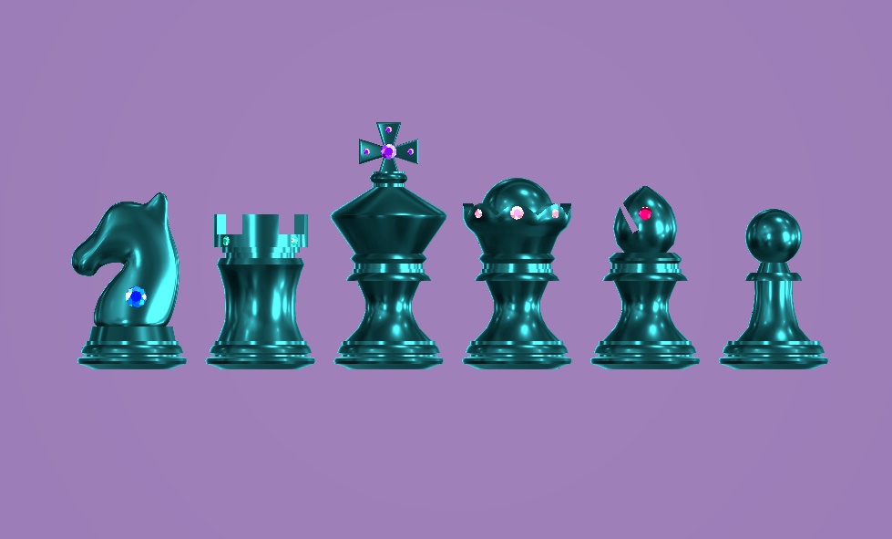【無料】チェスのデフォルメアクセサリー (VRChat用3Dモデル)