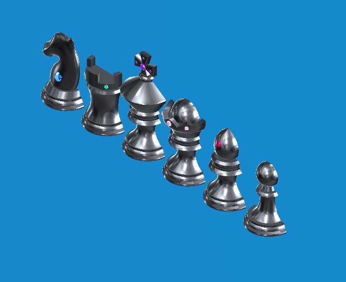 【無料】チェスのデフォルメアクセサリー (VRChat用3Dモデル)